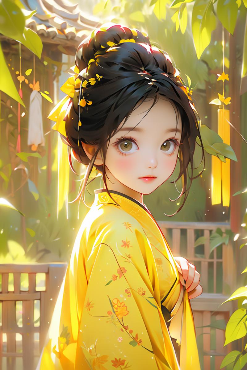 380373-429303322-(chibi_1), (best quality, masterpiece),  yellow hanfu 1girl, morning light,.png